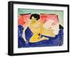 Seated Nude on Divan, 1909-Ernst Ludwig Kirchner-Framed Giclee Print