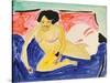 Seated Nude on Divan-Ernst Ludwig Kirchner-Stretched Canvas