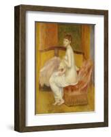 Seated Nude, Resting, 1885-Pierre-Auguste Renoir-Framed Giclee Print