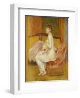 Seated Nude, Resting, 1885-Pierre-Auguste Renoir-Framed Giclee Print