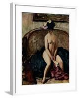 'Seated Nude: The Black Hat', c1900-Philip Wilson Steer-Framed Giclee Print