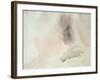 Seated Nude with Dishevelled Hair (W/C on Paper)-Auguste Rodin-Framed Giclee Print