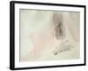 Seated Nude with Dishevelled Hair (W/C on Paper)-Auguste Rodin-Framed Giclee Print