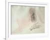 Seated Nude with Dishevelled Hair (W/C on Paper)-Auguste Rodin-Framed Giclee Print