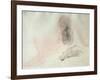 Seated Nude with Dishevelled Hair (W/C on Paper)-Auguste Rodin-Framed Giclee Print
