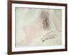 Seated Nude with Dishevelled Hair (W/C on Paper)-Auguste Rodin-Framed Giclee Print