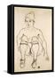 Seated Nude with Shoes and Stockings; Sitzende Akt Mit Schuhen Und Strumpfen, 1918-Egon Schiele-Framed Stretched Canvas