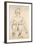 Seated Nude with Shoes and Stockings-Egon Schiele-Framed Premium Giclee Print