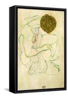 Seated Nude Woman, 1914-Egon Schiele-Framed Stretched Canvas
