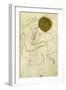 Seated Nude Woman-Egon Schiele-Framed Giclee Print