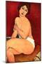 Seated nude-Amedeo Modigliani-Mounted Art Print