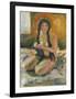 Seated Nude-Edvard Munch-Framed Premium Giclee Print