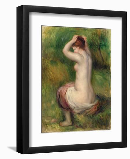 Seated Nude-Pierre-Auguste Renoir-Framed Giclee Print