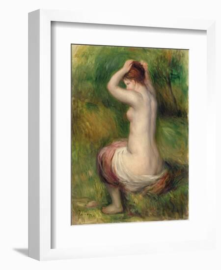 Seated Nude-Pierre-Auguste Renoir-Framed Giclee Print