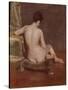 Seated Nude-William Merritt Chase-Stretched Canvas
