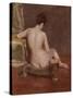 Seated Nude-William Merritt Chase-Stretched Canvas