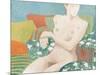 Seated nude-Jennifer Abbott-Mounted Giclee Print