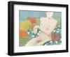 Seated nude-Jennifer Abbott-Framed Premium Giclee Print