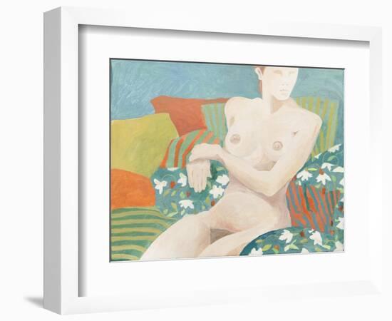 Seated nude-Jennifer Abbott-Framed Giclee Print