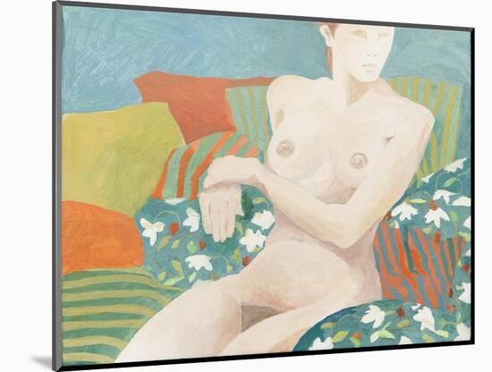 Seated nude-Jennifer Abbott-Mounted Giclee Print