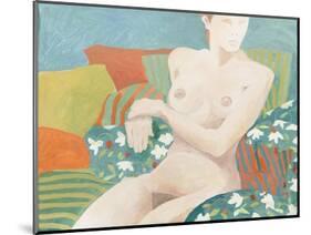 Seated nude-Jennifer Abbott-Mounted Giclee Print