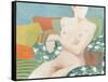 Seated nude-Jennifer Abbott-Framed Stretched Canvas