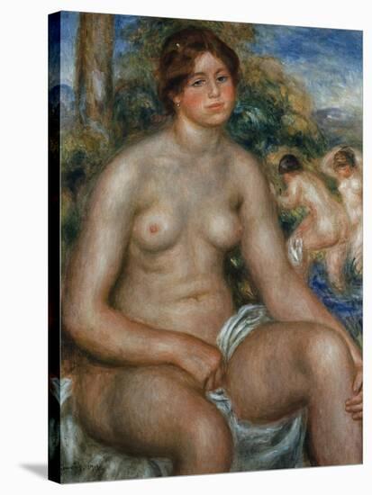 Seated Nude-Pierre-Auguste Renoir-Stretched Canvas