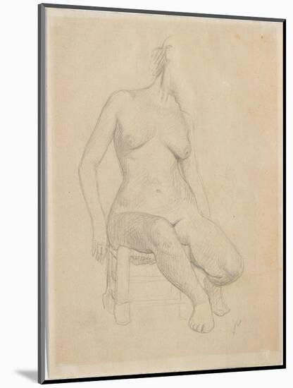 Seated Nude-Félix Vallotton-Mounted Giclee Print