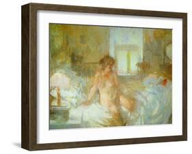 Seated Nude-Bernard Dunstan-Framed Giclee Print