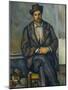 Seated Peasant, c.1892-96-Paul Cezanne-Mounted Giclee Print