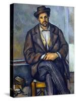 Seated Peasant-Paul Cézanne-Stretched Canvas