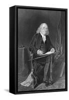 Seated Portrait of Benjamin Franklin-null-Framed Stretched Canvas