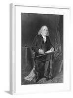 Seated Portrait of Benjamin Franklin-null-Framed Giclee Print