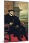 Seated Portrait of Emperor Charles V 1548-Titian (Tiziano Vecelli)-Mounted Giclee Print