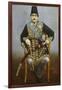 Seated Portrait of Nasir Al-Din Shah Qajar Persia, circa 1850-1870-null-Framed Giclee Print