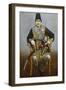 Seated Portrait of Nasir Al-Din Shah Qajar Persia, circa 1850-1870-null-Framed Giclee Print