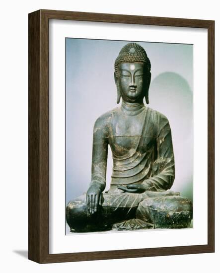 Seated Sakyamuni Buddha from Ch'Ungung-Ni, 10th Century-null-Framed Giclee Print