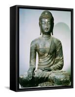 Seated Sakyamuni Buddha from Ch'Ungung-Ni, 10th Century-null-Framed Stretched Canvas