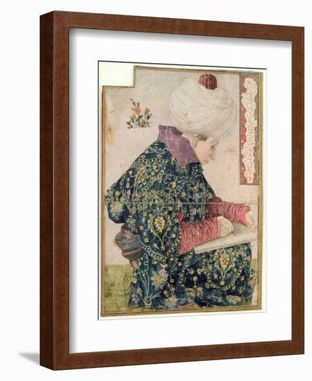 Seated Scribe, 1479-81-Gentile Bellini-Framed Giclee Print