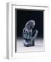 Seated Scribe, New Kingdom, 1391-1353 BC (Greywacke)-Egyptian 18th Dynasty-Framed Giclee Print