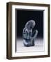 Seated Scribe, New Kingdom, 1391-1353 BC (Greywacke)-Egyptian 18th Dynasty-Framed Premium Giclee Print