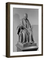 Seated Sculpture of Voltaire (1694-1778)-Jean-Antoine Houdon-Framed Giclee Print