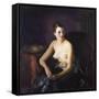 Seated Semi-Nude-John James Audubon-Framed Stretched Canvas