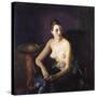 Seated Semi-Nude-John James Audubon-Stretched Canvas