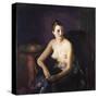 Seated Semi-Nude-John James Audubon-Stretched Canvas