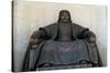 Seated Statue of Chingis Khan at the Parliament Building in Ulan Bator, 2005-null-Stretched Canvas