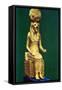 Seated Statuette of the Ancient Egyptian Goddess Sekhmet, 16th-13th Century Bc-null-Framed Stretched Canvas