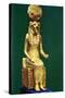 Seated Statuette of the Ancient Egyptian Goddess Sekhmet, 16th-13th Century Bc-null-Stretched Canvas