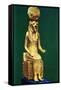 Seated Statuette of the Ancient Egyptian Goddess Sekhmet, 16th-13th Century Bc-null-Framed Stretched Canvas