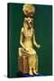 Seated Statuette of the Ancient Egyptian Goddess Sekhmet, 16th-13th Century Bc-null-Stretched Canvas